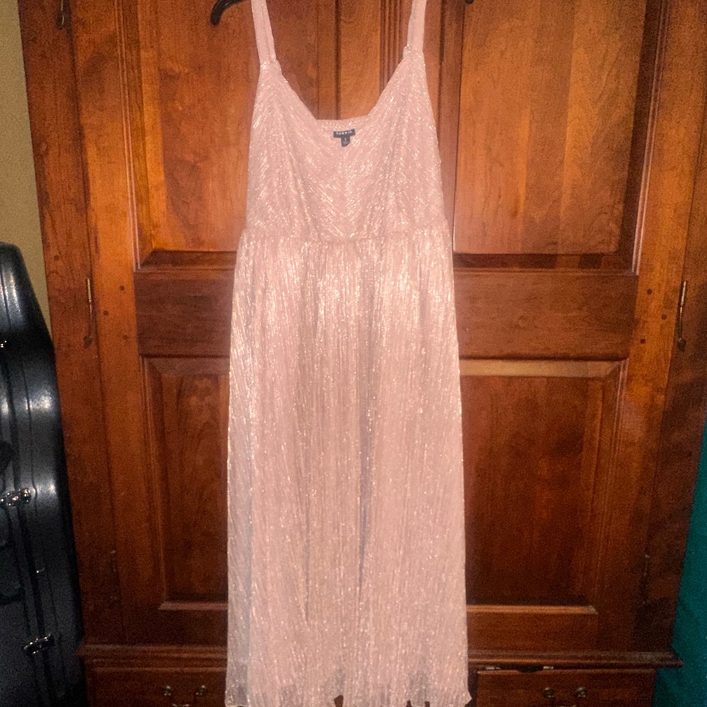 Torrid Shimmering Pink Maxi Dress
